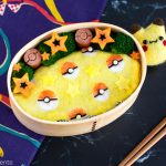 Pokeball Omelette Rice (Omurice) Bento Box - Become a Pokemon master by making this Pokemon themed character bento box for lunch, which includes step-by-step instructions + video tutorial. Perfect for Pokemon fans of all ages! | www.loveatfirstbento.com