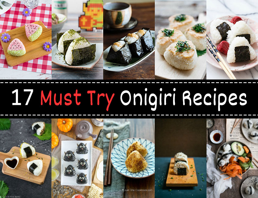 17 Must Try Onigiri Recipes - Featuring traditional onigiri, ultra cute onigiri, and vegan/vegetarian options, this is the ULTIMATE list of onigiri recipes on the internet! With 17 easy, delicious, and unique rice ball recipes to choose from, you'll never run out of ideas for using up leftover rice again! | loveatfirstbento.com {bento box, bento}