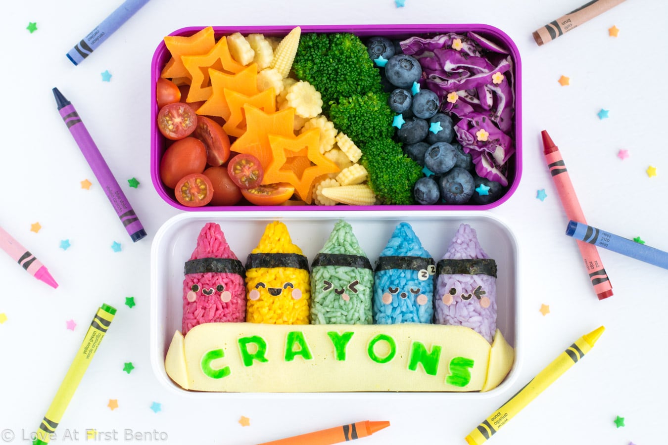 Colorful Crayon Bento Box - Love At First Bento